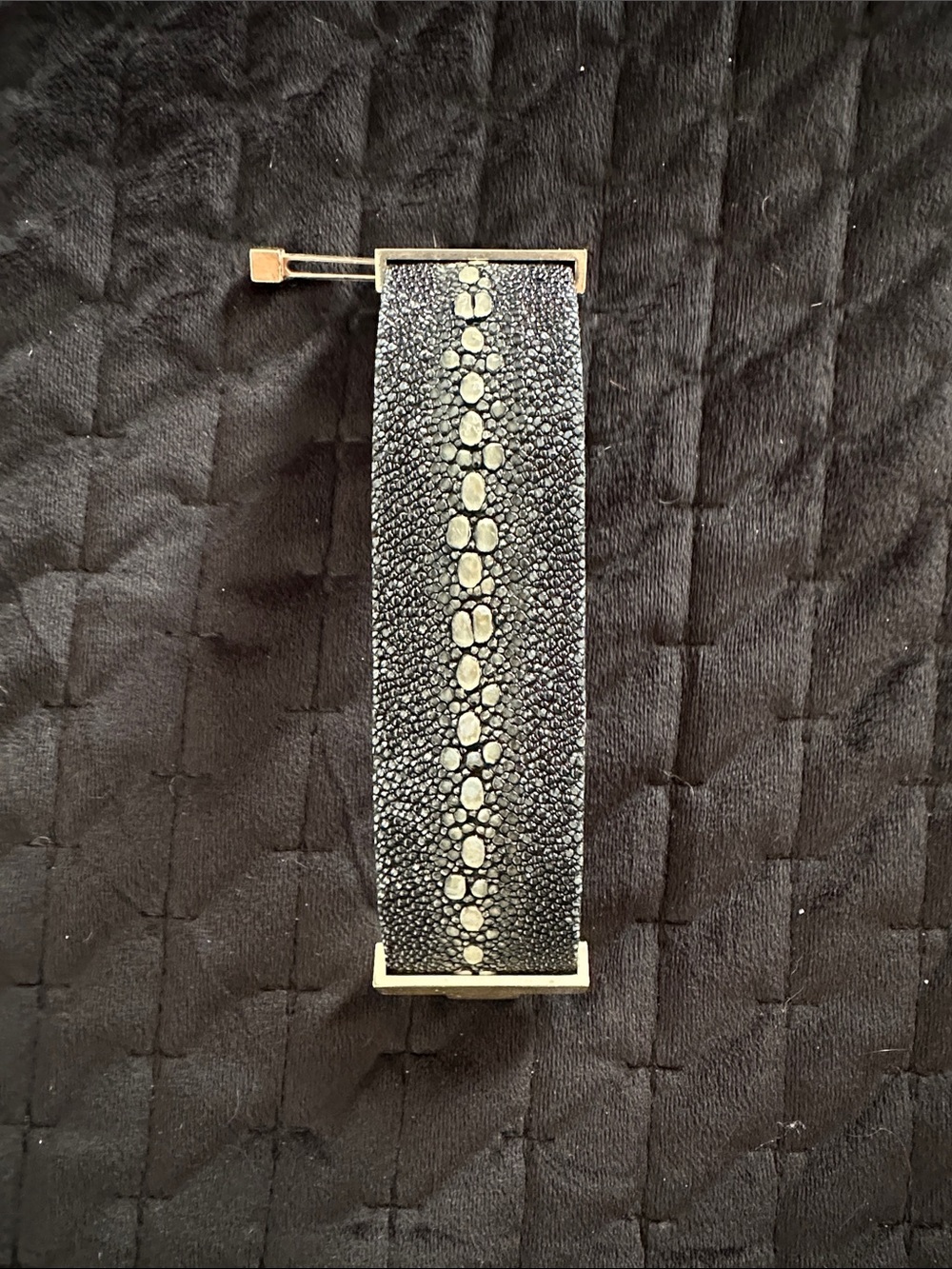 Leighelena genuine stingray bracelet.